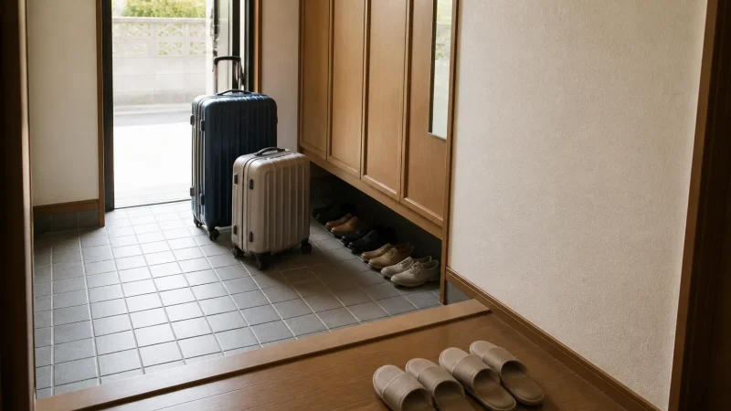 到着時の玄関